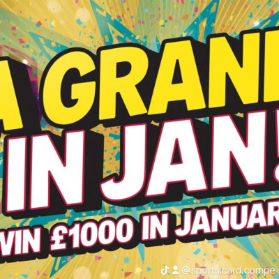A grand in Jan. £1000 cash
