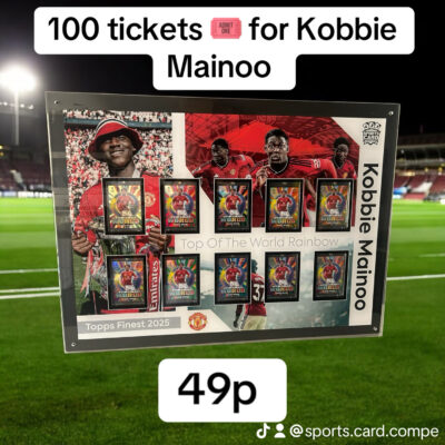 100 tickets for the £3000 Kobbie Mainoo prize