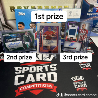 Free comp 3 winners, Roy Keane /75 auto main prize