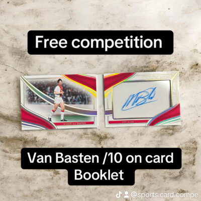 Free competition Marco Van Basten on card booklet autograph.