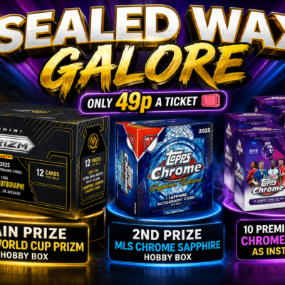 Sealed wax galore (12 sealed boxes to be won)