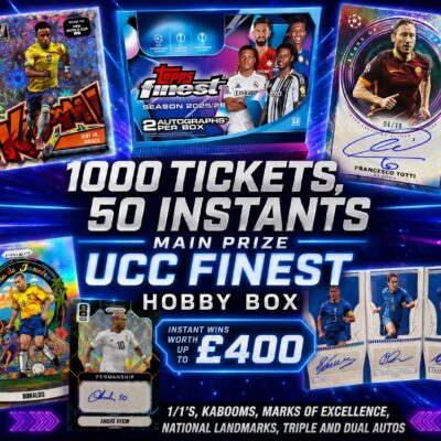 1000 tickets, 50 Instants. UCC finest hobby box main prize.