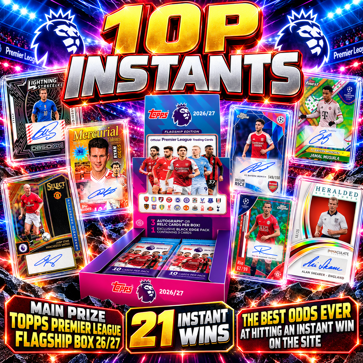 10P Instants (21 instant wins)