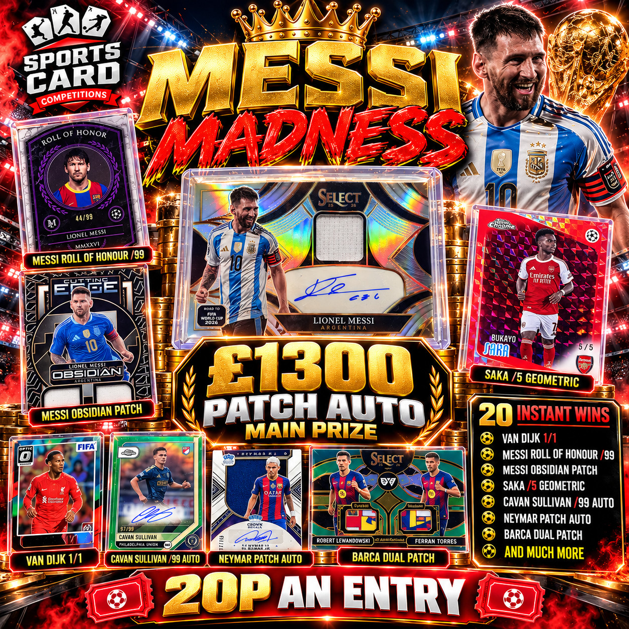 Messi Madness… plus 20 instant wins